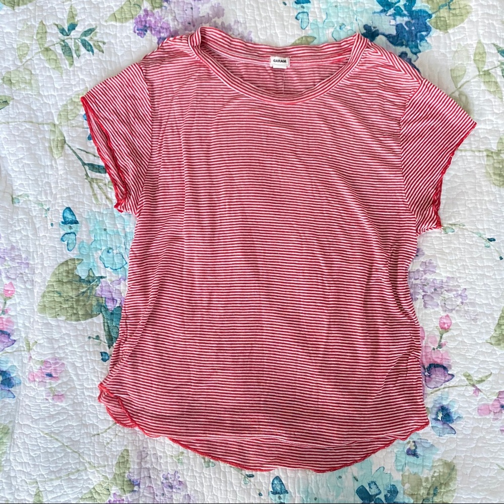 ❤️Super soft garage striped t-shirt